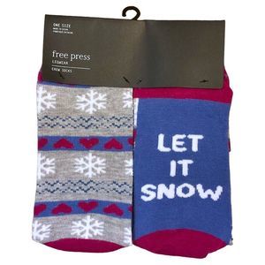 Free Press Let it Snow Socks